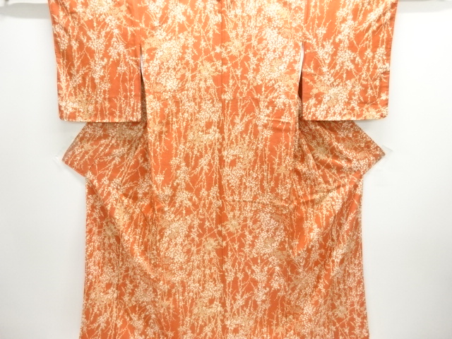 JAPANESE KIMONO / KOMON / FLORAL PLANTS